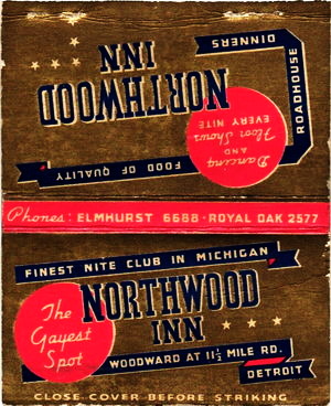 Northwood Inn - Matchbook